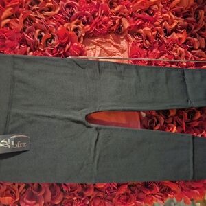 Sofra Black Leggings One Size Footless